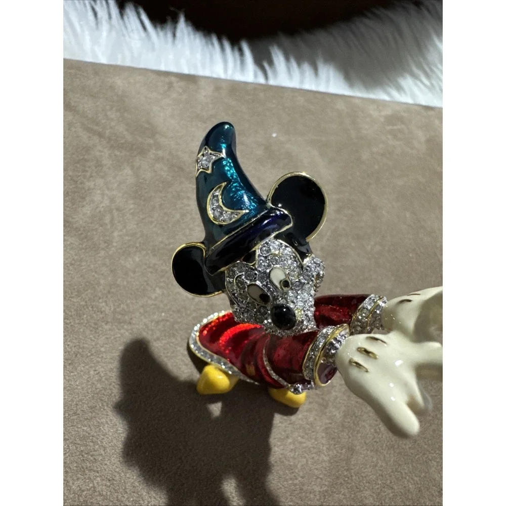 Disney Arribas Brothers Swarovski® Crystal Sorcerer Mickey Jeweled Sm Figurine